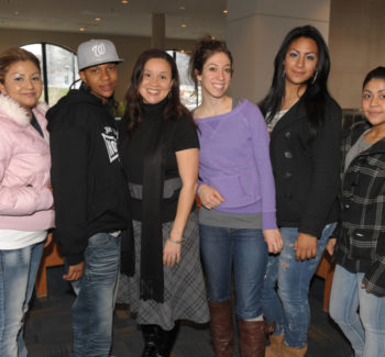 Adela Juarez, Shameeka Welch, Erika Cuellar, Evelyn Villegas, Jenny Gamez-Homegirl's CAFÉ